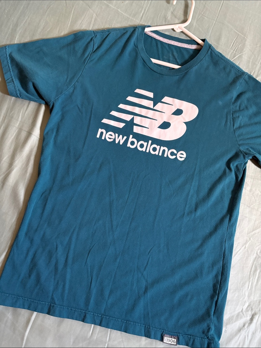 New Balance Teal Graphic Logo Short Sleeve Tee